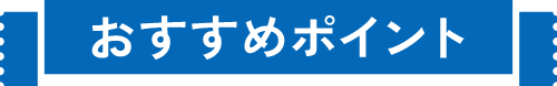 おすすめポイント