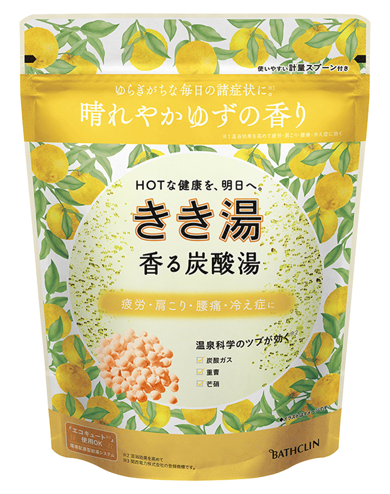 きき湯 香る炭酸湯 ゆずの香り　360g