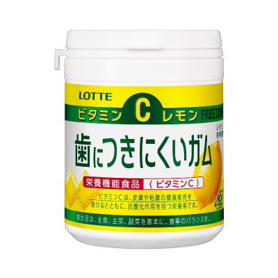 歯につきにくいガム＜レモン＞ボトル
