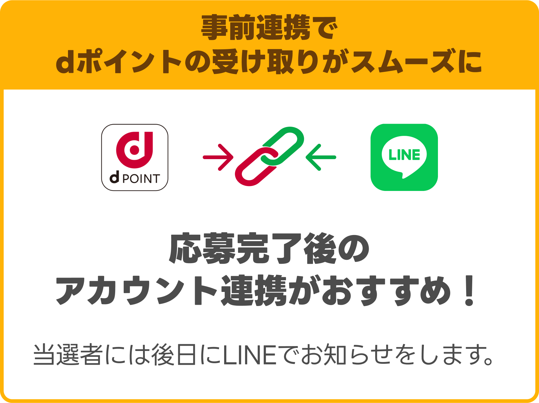 事前連携でdポイントの受け取りがスムーズに 応募完了後のアカウント連携がおすすめ！