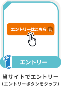 条件1：エントリー：当サイトでエントリー（エントリーボタンをタップ）