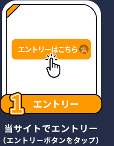 条件1：エントリー：当サイトでエントリー（エントリーボタンをタップ）