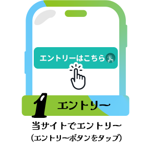 条件1：エントリー：当サイトでエントリー（エントリーボタンをタップ）