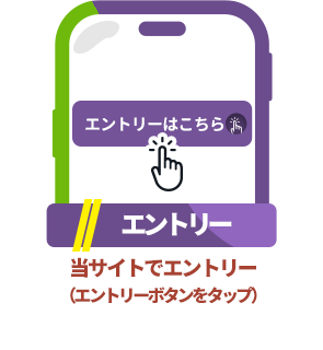 条件1：エントリー：当サイトでエントリー（エントリーボタンをタップ）