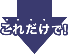 これだけで！
