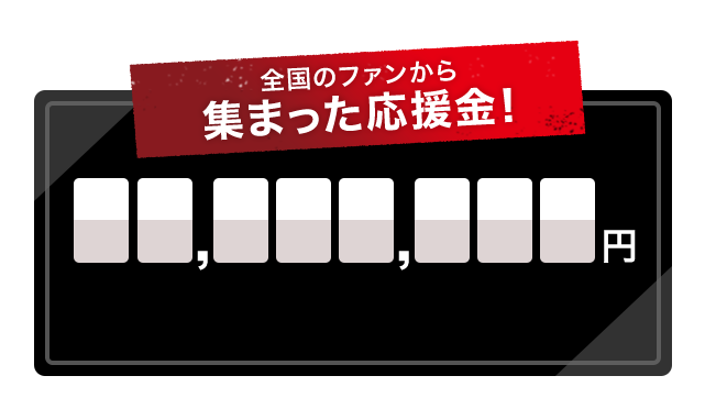 全国のファンから集まった応援金！