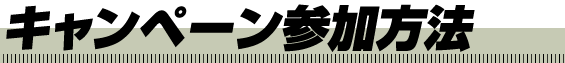 キャンペーン参加方法